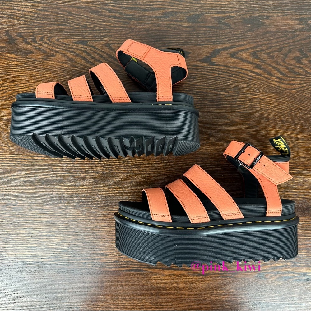 Dr. Martens Blaire Quad Coral Platform Sandals - Picture 4 of 15
